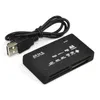 Portabel allt i ett minikortläsare Multi i 1 USB Memory Card Reader DHL Factory Direct