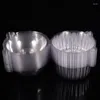 Bowls 50pcs Party Cupcake Holder Bowl PVC Cake Fruits Container Boxes Transparent Muffin Packing Case For Supplies Tasteless