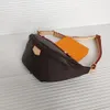 Top Quality Newest style Bumbag Cross Body Designer Shoulder Bag Brown flower Leather Luxury Waist Bags Temperament Fanny Pack lou278g
