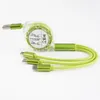 3 In 1 intrekbare oplader Multi -oplaadkabels Micro USB -kabel voor Type Cmicro Android en andere mobiele apparaten 100 cm nieuw