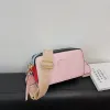 Розничная дизайнерская женская сумка через плечо с буквенным принтом, контрастная сумка для фотоаппарата, универсальная сумка-мессенджер 237B