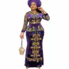 Vêtements ethniques Velvet Noël Robes africaines pour femmes Design Dashiki Perles Abaya Maxi Bazin Vintage Robe Robes Afrique Sexy Party