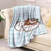 Blankets Ice Cream Couch Throw Blanket For Bed Cute Bedroom Decoration Fluffy Soft Sofa Summer Bedspread The Decorative Fleece