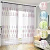 Rideau deux Style Tulle Voile porte fenêtre balcon panneau transparent écran maison chambre suspendus décor enfants #276674