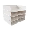 A4 Dokumentpapper Arrang￶r Desktop File Tray Rack Plastic Book Shelf Storage Holder Office Stationery Box