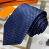 Corbata de diseñador Corbata de seda para hombre Carta bordada Corbatas de negocios para hombre Calidad Cravatta Uomo Fiesta Boda Corbatas de lujo Sin caja