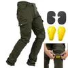 Motorradbekleidung Herren Reithose Motocross Racing Jeans Schutz mit 4 x abnehmbaren CE-zertifizierten Knie-Hüft-Schutzpolstern