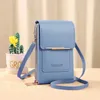 Sacs de soirée Solide Couleur PU Cuir Bandoulière Pour Femmes 2022 Femme Épaule Simple Sac Lady Mini Touchable Téléphone Sacs À Main Et Sac À Main