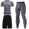 ¡Novedad de 2021! Camiseta de compresión para correr para hombre, ropa deportiva ajustada de manga larga para Fitness, camisetas de entrenamiento para trotar, kit de ropa deportiva para gimnasio 2977