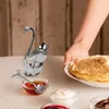 Обеденный наборы наборов Creative Set Decorative Swan Base Holder с 6 ложками для кухонного табличного кафе кофе фрукты десерт помешивание