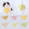 Abbigliamento per cani bandanas personalizzabili cuccioli di gatto bandana/bavaglini con accessori per frutta in cotone grande sciarpa per forniture per animali domestici estivi