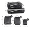 収納バッグ3 PCS衣服用のトラベル圧縮バッグセットオーガナイザーワードローブスーツケースソーティング完全な防水