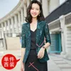 Damenanzüge PEONFLY Dünne Spitze Anzug Mantel frauen Casual Lose Koreanische Frauen Halb Sleeved Büro Dame Schlank Mode Einreiher