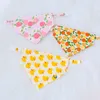 Abbigliamento per cani bandanas personalizzabili cuccioli di gatto bandana/bavaglini con accessori per frutta in cotone grande sciarpa per forniture per animali domestici estivi