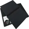 Black Card Book A4 120 Pages Black Card Paper Inner Page Coil Book Graffiti A3 Photo Album DIY Black Sketchbook Notebook