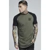 Men's T Shirts Summer Fashion High-Quality Cotton Sik Silk Embroidery Tide Brand T-shirt Men Casual Hip-Hop Stitching Short-Sleeved