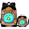 Schooltassen Axie Infinity Backpack Boys Girls With Lunch Box Kids Game Cartoon Travel Schooltassen en Cooler Bag Suit