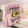 Blankets Avocado Blanket Fluffy Soft Sofa Summer Custom Cute Bedspread On The Bed Bedroom Decoration Throw Decorative Fleece Nap