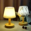 Lampes de table Vintage LED lampe de bureau USB charge chambre lumière nuit lecture chaude pour salon logement Decora