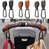 Poussette pièces 1/2 pièces rotatif PU cuir bébé sac crochets Ganchos Carro voyage chariot organisateur accessoires