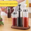 Opslagflessen 300 ml/500 ml Kruidenfles Dispenser Ketchup Saus Sprayer Keukencontainer Glas voor olie en azijn