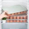 Storage Bottles Egg Box 24 Grid Tray Kitchen Dust-proof Food With Lid Large Capacity Refrigerator Organization Container