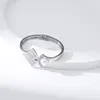 Bracelet de luxe irrégulier diamant serti de feuilles de Ginkgo en forme d'éventail mode Bracelet ouvert femme asymétrique perle haute joaillerie