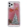 Christmas phone cases fashion iPhone 14 13 12 11 Pro max x xs xr xsamx 7 8 plus 6 6s Christmas Tree Quicksand Silicone Case