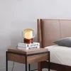 Lampade da tavolo Moderna semplice lampada a LED Legno Vetro Studio creativo Soggiorno Illuminazione Camera da letto Comodino Luci da scrivania
