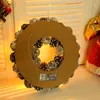 Juldekorationer Ljus Garland Ornament Rattan Circle El Window Door Hanging Merry Decoration