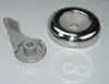 Bath Accessory Set Universal Spa Tub Stainless Steel Diverter Reinforced Handle Cap 3 5/8" Gray Smooth
