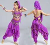 Sahne Giyim 5 PCS/SET Çocuklar Göbek Dans Kostümleri Set Oryantal Kızlar Bollywood Performans Dans Et
