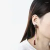 Backs oorbellen Cownine Long Tassel Ear Cuff Clip voor vrouwen geen piercing op Earring Brincos Boucle d'Oreille Fashion Jewelry