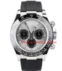 Orologio 116519LN Quadrante grigio cemento Anello in ceramica Nuovo cinturino in caucciù diametro 40mm Orologio meccanico automatico cronoless Asia 2813 Sport Vetro zaffiro 2022