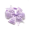 Dog Apparel 10Pcs Necklace Wear-resistant Pet Collar Bow Spotted