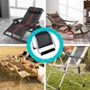 Stol täcker fällbara vilstolskudde bekvämt för Foot Rest Lounge Accessory Tall -användare i Rving och camping