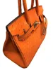 Handväska hud strutspåse kvinnors väska en axel messenger lyx ljus lyx äkta läder dpgi
