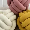 Pillow Throw Pillows Knotted By Hand Sofa Back Solid Colors Sleeping Soft Stuffed Home Futon Decor