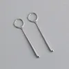 Stud Earrings All-match Light Luxury Fengshui Drop Exaggerated S925 Sterling Silver Factory