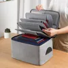 Storage Bags 4 Colors Oxford Cloth Document Bag Household Paperwork Organize Briefcase Password Lock File Contract Pouch