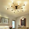 Ceiling Lights Wrought Iron 10 Heads Multiple Rod For Living Room Creative Personality Retro Nostalgia Cafe Bar Lamp