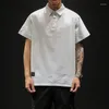 Herrpolos 5xl 4xl plus size streetwear polo skjorta kort ￤rm smal passform f￶r m￤n mode sommarkl￤der 2022 andningsblus man xxxxxl