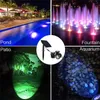 Solarunterwasserleuchten im Freien wasserdichte IP68 Füllfederhalter Pool Spotlight RGB Rasenlampe für Garten Terrasse Tree