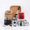 Förvaringsflaskor burk för kaffesockerbehållare Hermetic Pot Tea måltid Prep Jars Salt Mix Kyl Box Bulk Spice Airtight Food