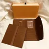 France Designer Women Long Checkbook Wallet Credit Card Po Holder Wallet Brown Mono Gram White Checkered Canvas Leather Fre273b