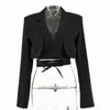 Abiti da donna Giacche estive da donna 2022 Blazer slim alla moda Blazer corto elegante Abiti da ufficio Designer rosa