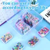 Förvaringslådor 12 Pack Plastic Clear Box Organizer Small Case Containrar Toy Ring Smycken Makeup Craft Container