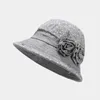 Women Sun Bucket Cap Ladies Beach Seaside Hat Sunscreen Hats Foldable Flower Basin Caps Vintage Female Hat