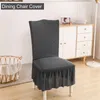 Chair Covers Stretch Slipcover Elastic El Dustproof Home For Party Soft Seat Protector Furniture Dining Cover Kitchen Office Modern