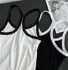 Women's T Shirts 124916 124917 124918 Fashion Classic Luxury Designer Women Summer Drill Logo Letter Vest Foundation Versatil Simple Tank